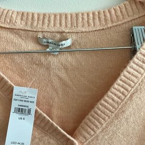 American eagle peach cardigan sweater NWT